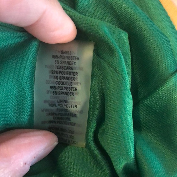 Vince Camuto green/navy print shift dress - Picture 6 of 6